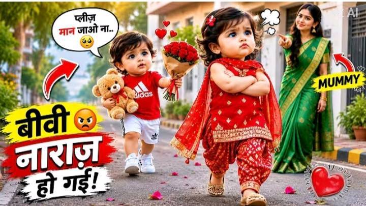 बीवी नाराज़ हो गई 😡❤️ पति ने ऐसे मनाया कि सब देखते रह गए! 😍🌹