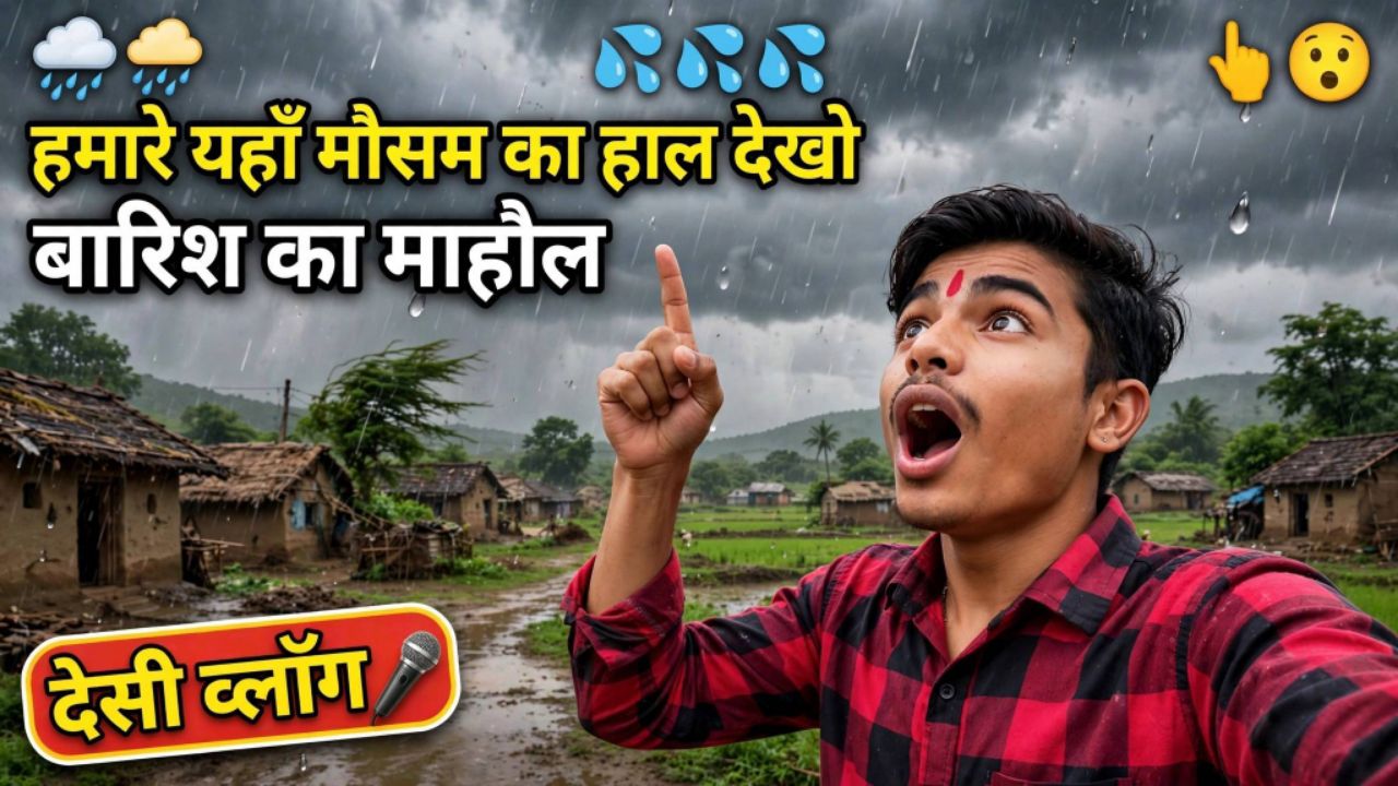 मौसम का हाल देखो भाई 🌧️😬