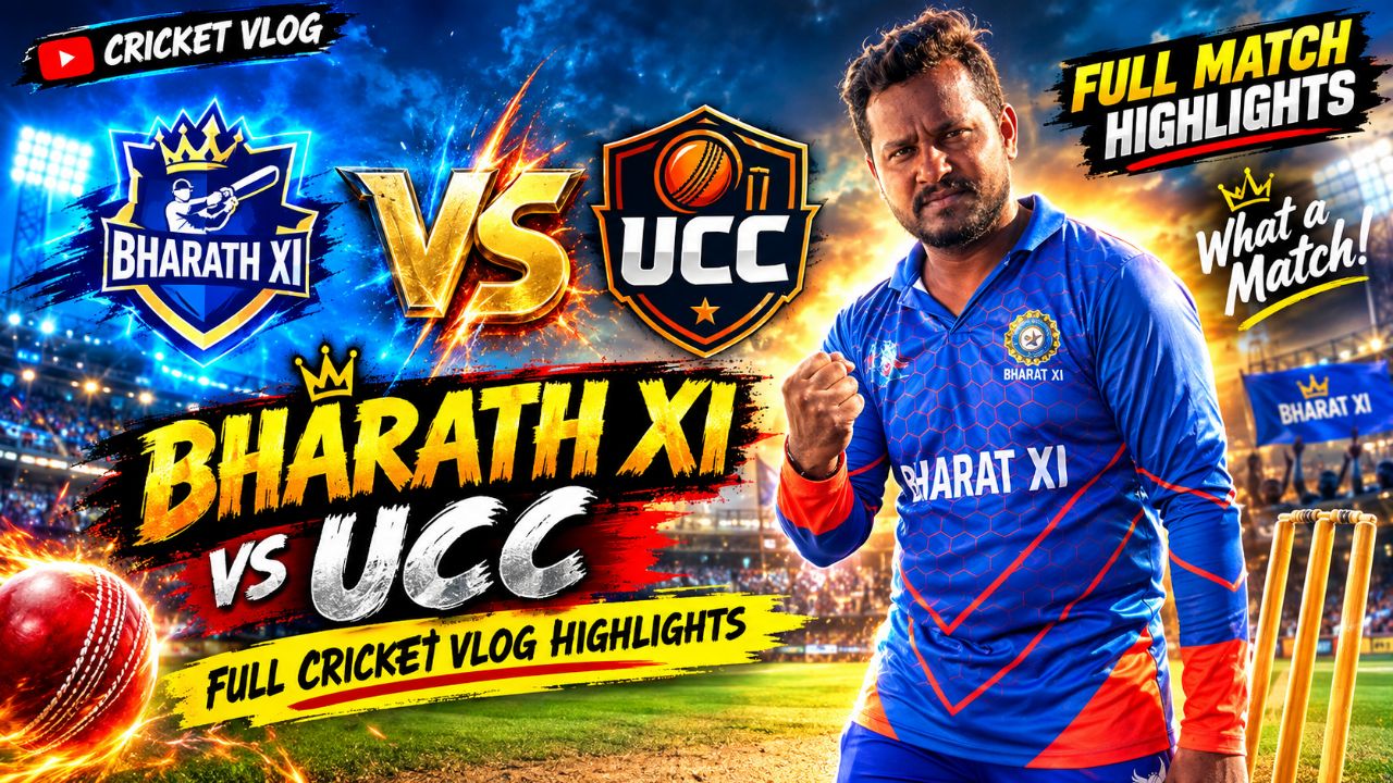 🏆 BHARATH XI vs UCC | LAST BALL THRILLER! 😱🔥 | Cricket Highlights