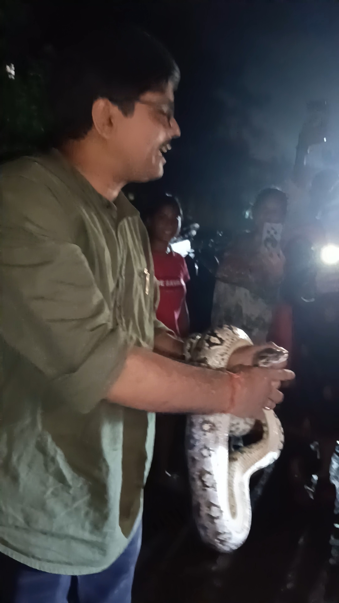 Snake Rescue Mission 🐍😱 | Giant Snake Caught Safely #shorts