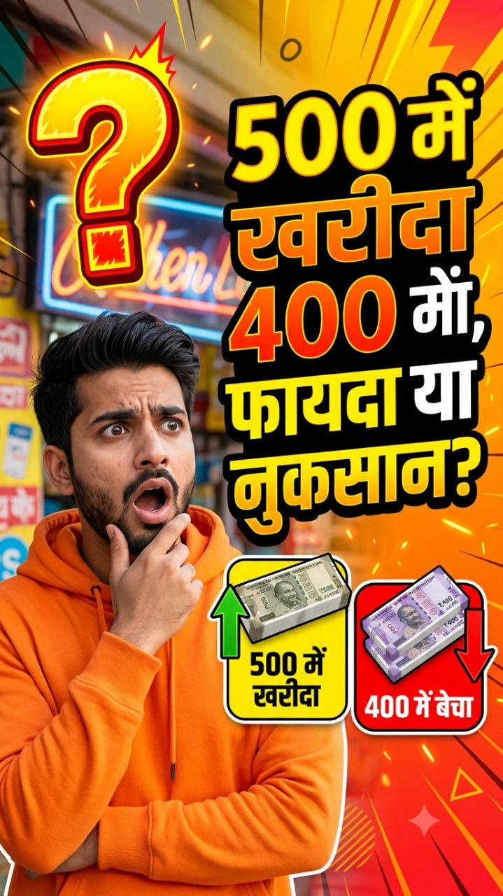हां चलो भाई चित्र इसका दिमाग तेज है 500 में खर्च ₹400