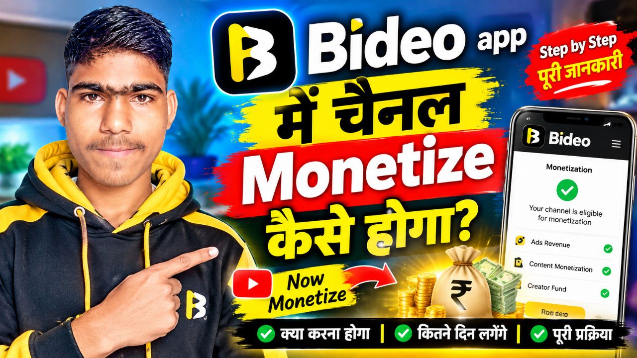 Bideo App Monetization Kaise Kare 2026 | Channel Monetize Kaise Hoga? 🔥