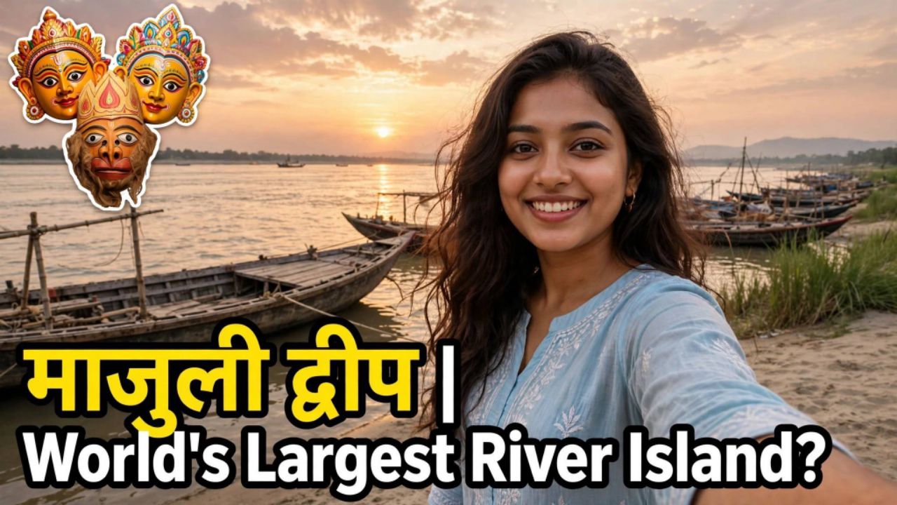 Majuli Island Assam | दुनिया का सबसे बड़ा नदी द्वीप | Brahmaputra, Mask Making & Satra Culture | Mis