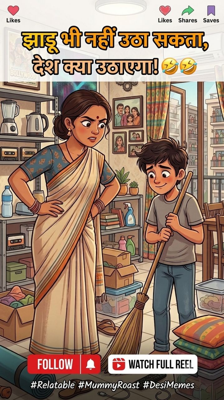 झाडू भी नहीं उठा सकता, देश क्या उठाएगा!

😂😂