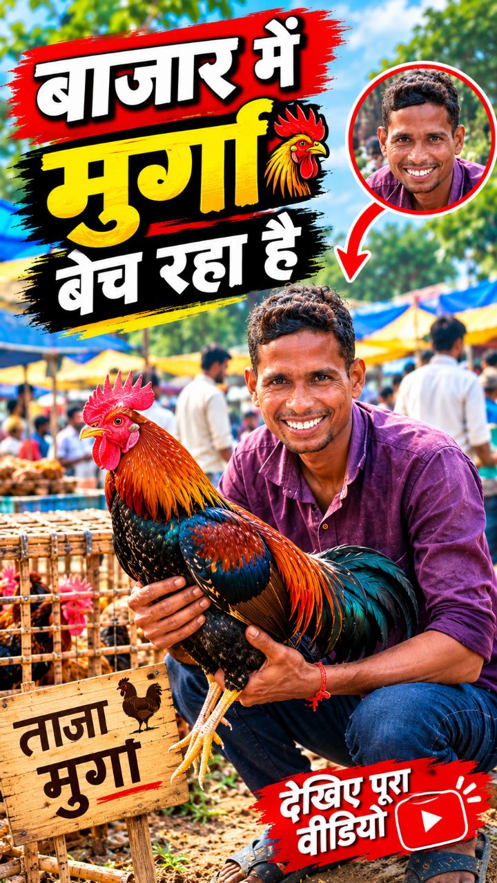 बाजार में मुर्गा बेचने निकले 😱 | गांव का मुर्गा बाजार | Village Market Vlog #indianvillage #viral