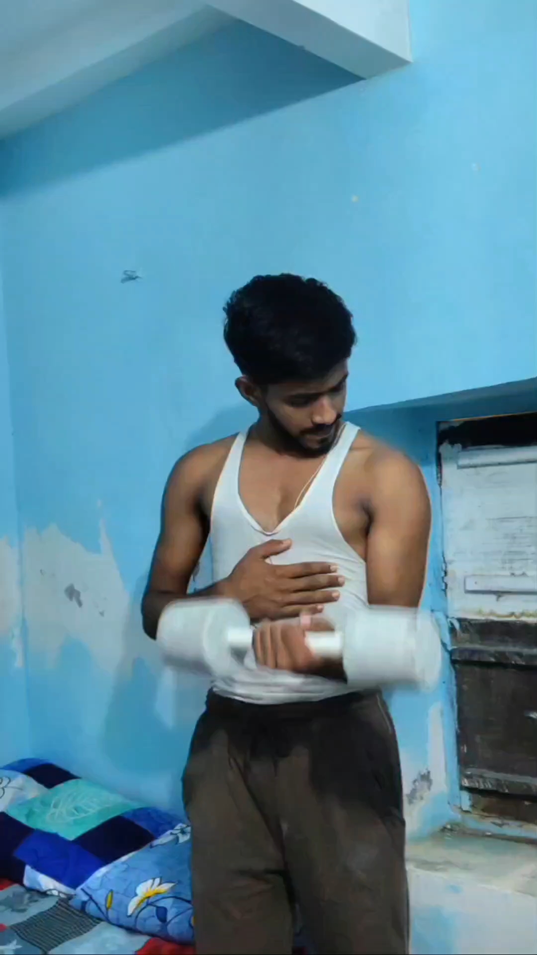 Biceps  and hard working