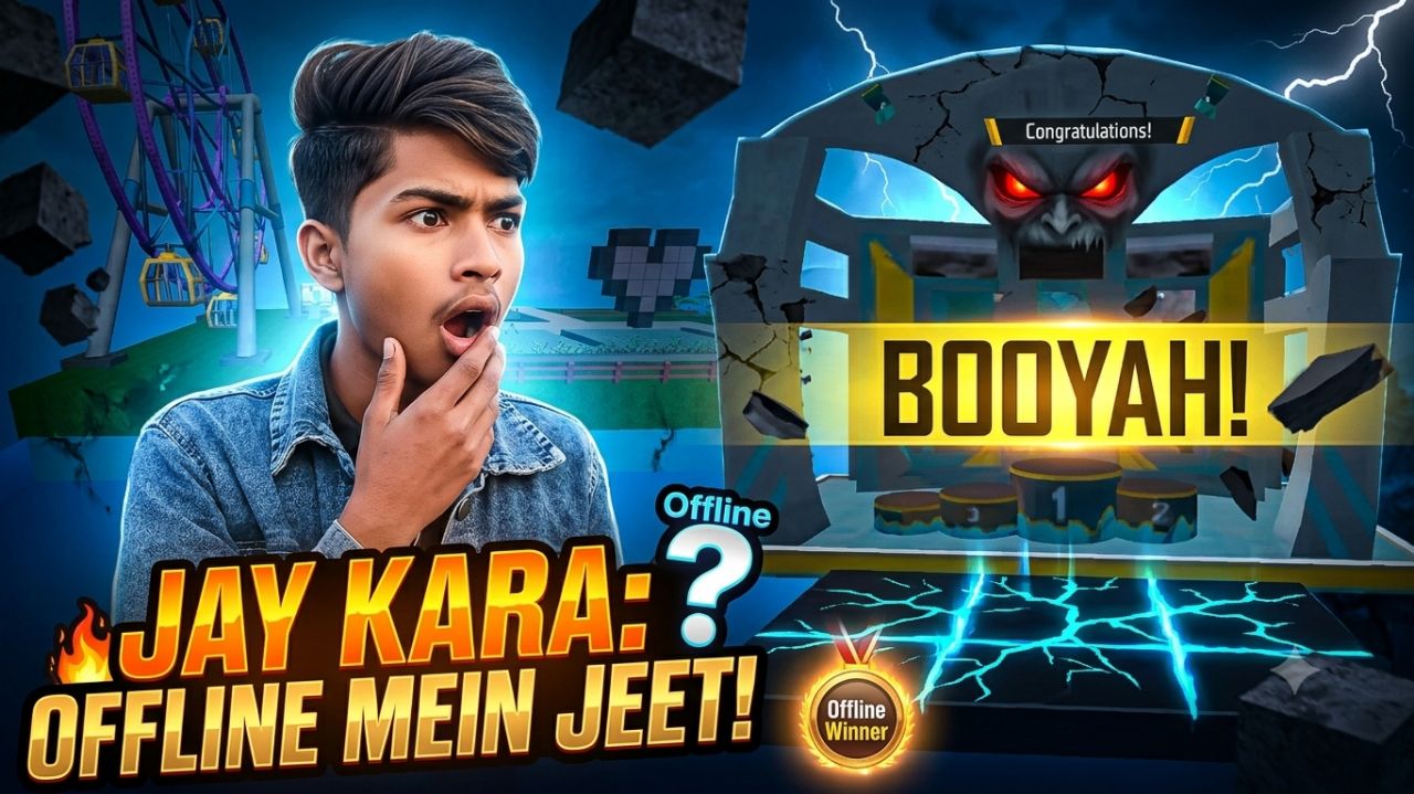 JAY KARA! 😱 OFFLINE MEIN JEET GAYA BOOYAH! 🔥 | Free Fire”
