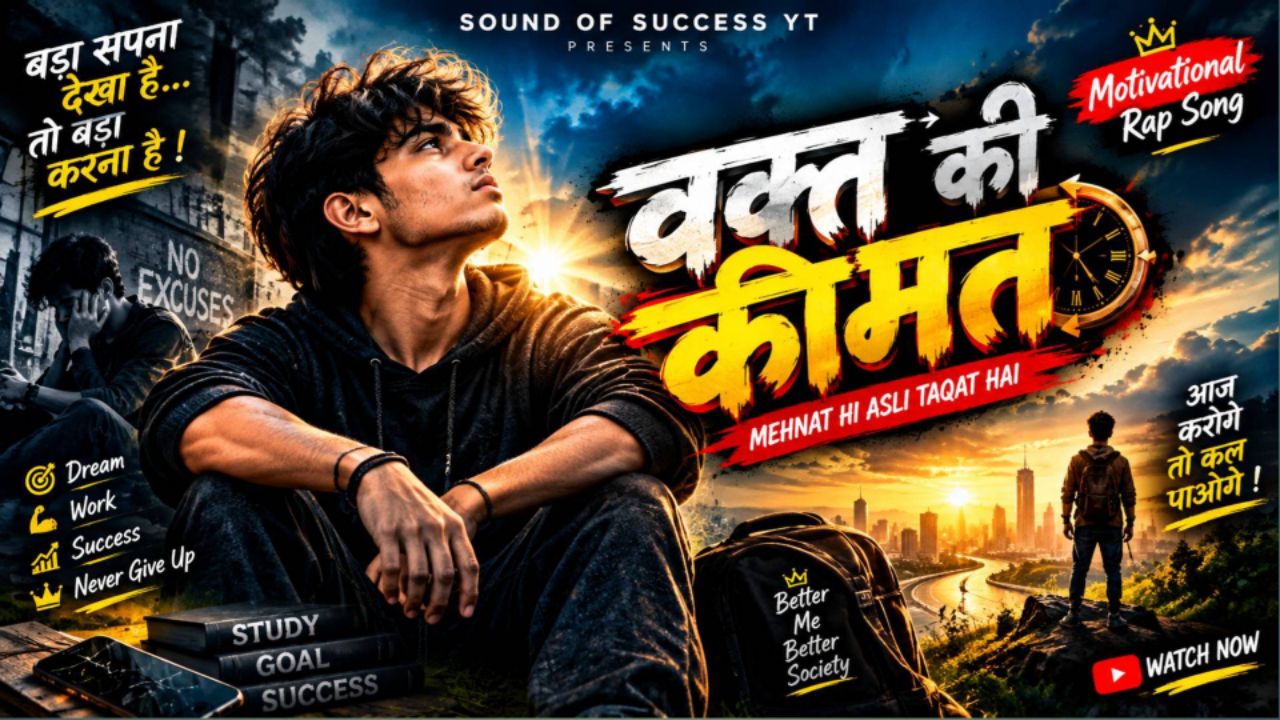 वक्त की कीमत 🔥 | Waqt Ki Keemat | Powerful Hindi Motivational Rap 2026 | Sound of Success