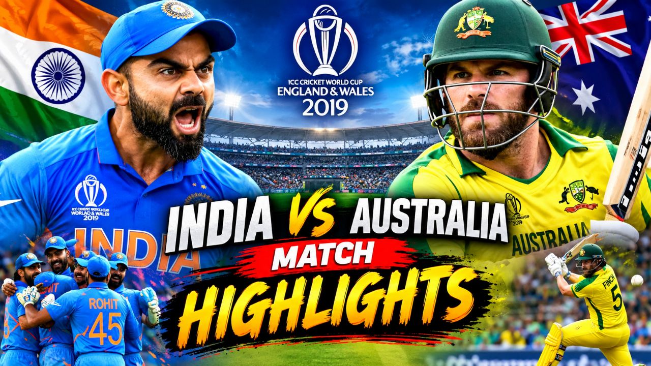 India vs Australia | ICC ODI World Cup 2019 | Full Match Highlights | IND vs AUS