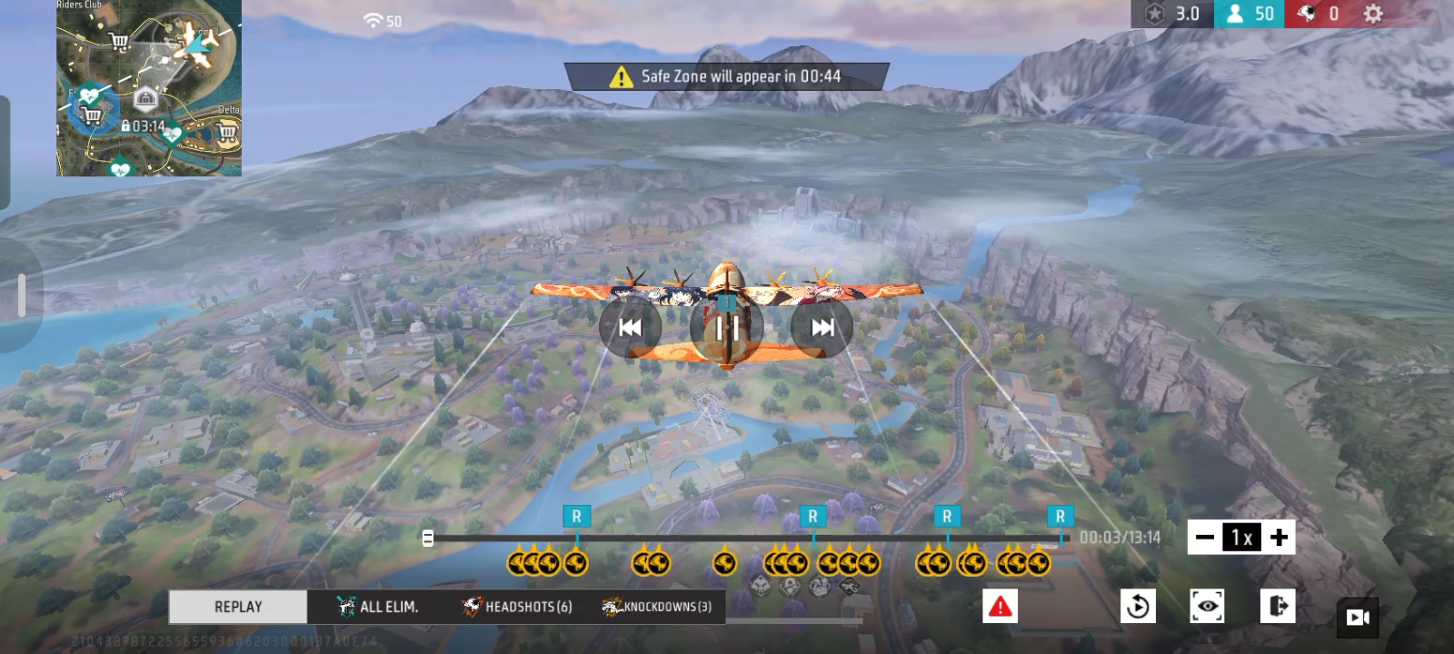 Free fire Br rank back to back 4kill