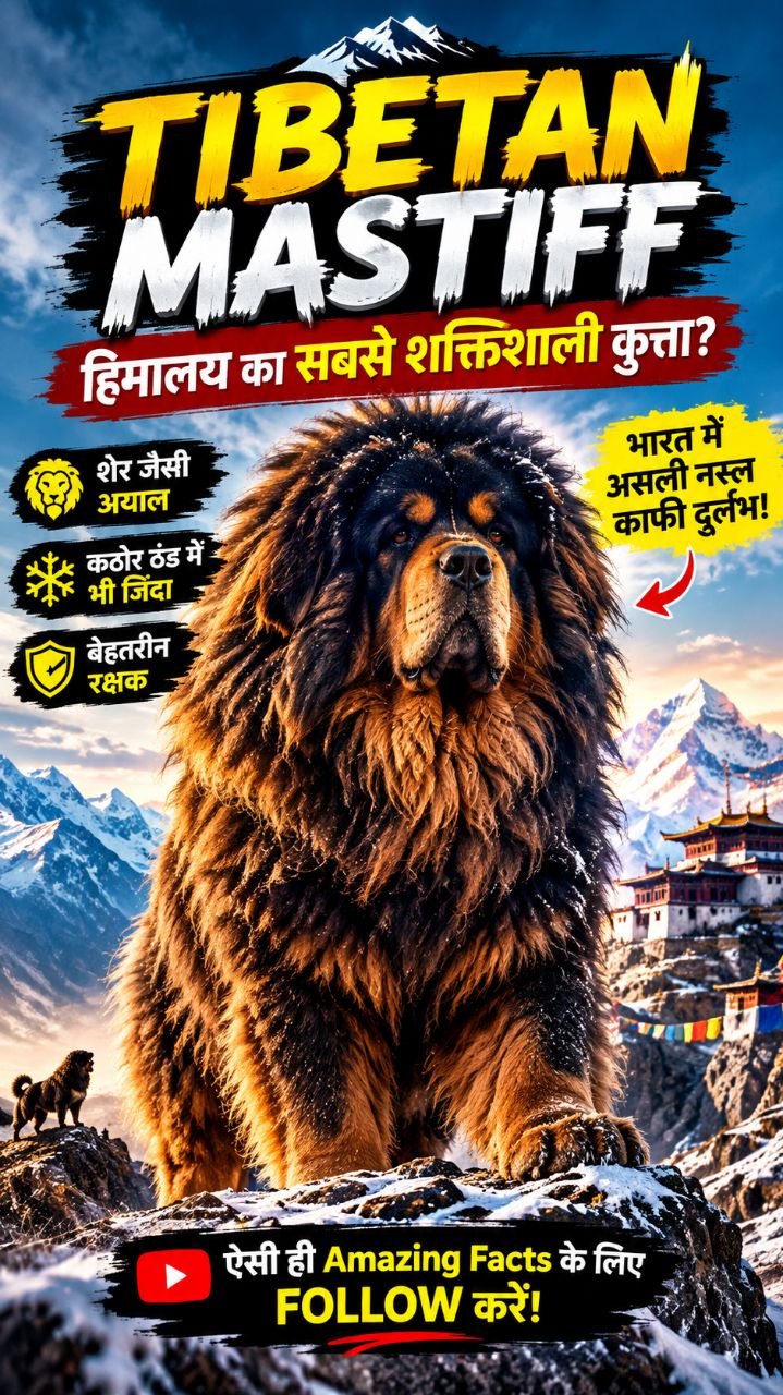 Tibetan Mastiff: हिमालय का सबसे शक्तिशाली कुत्ता?  | Amazing Facts