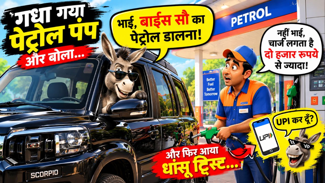 गधा Scorpio लेकर आया 🤣😂 #trendingshorts