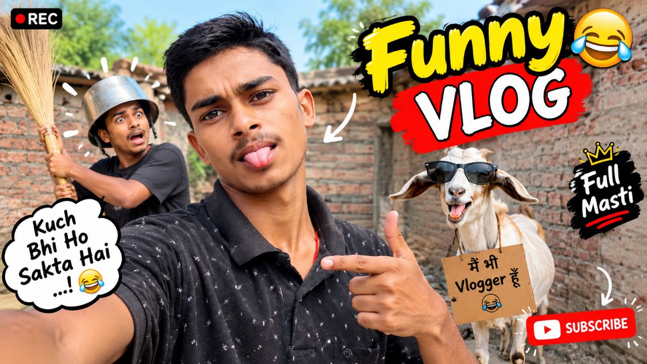 Funny vlog 😄 kuch bhe ho sakta hai. On Bideo App