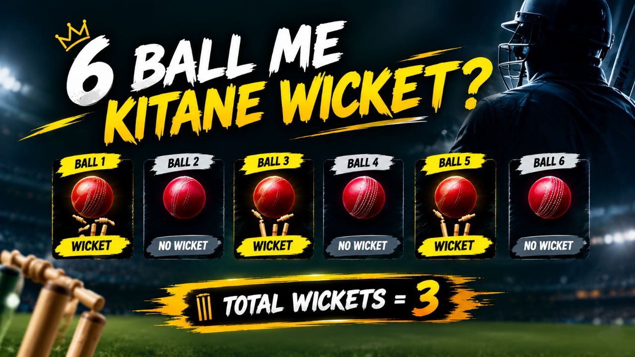Video dekh ke bataoo kitane wicket li he