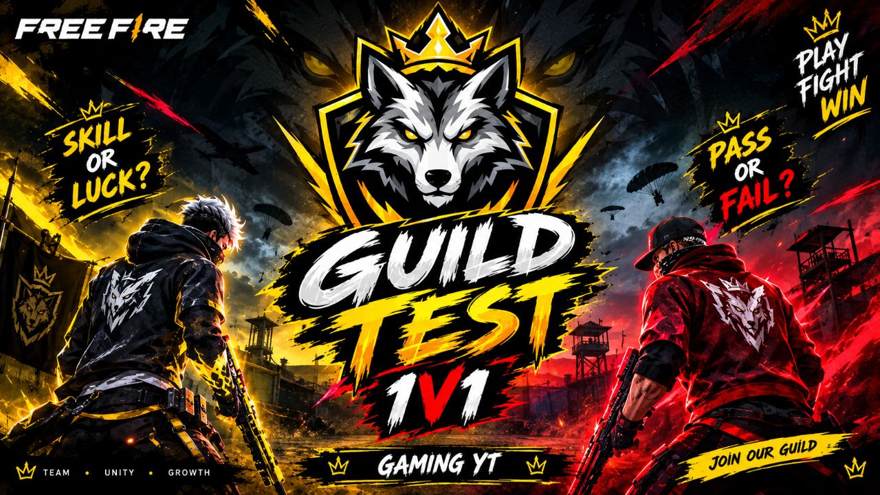 😈🔥 GUILD TEST ⚡💀 #GuildTest #FreeFire 🔥 #FFShorts 🎮 #Gaming ::