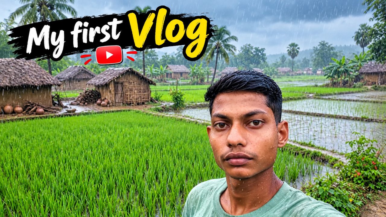 My First Vlog ❤️ | Village Life | Beautiful Rainy Day 🌾