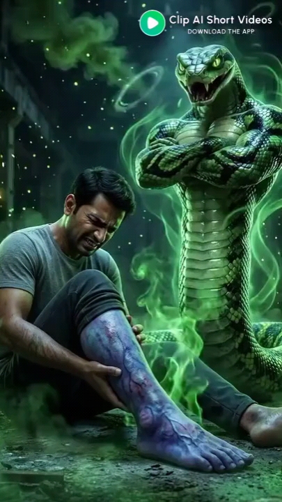 Title: 🐍 इंसान और विशाल नाग का खतरनाक सामना 😱 | AI Snake Video #shorts
Description:
