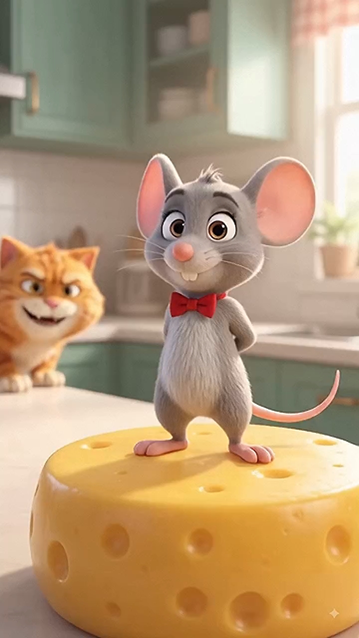 🐭 चूहे ने चीज़ पर किया ऐसा कमाल! 😂🐱 बिल्ली भी रह गई हैरान#HindiShorts