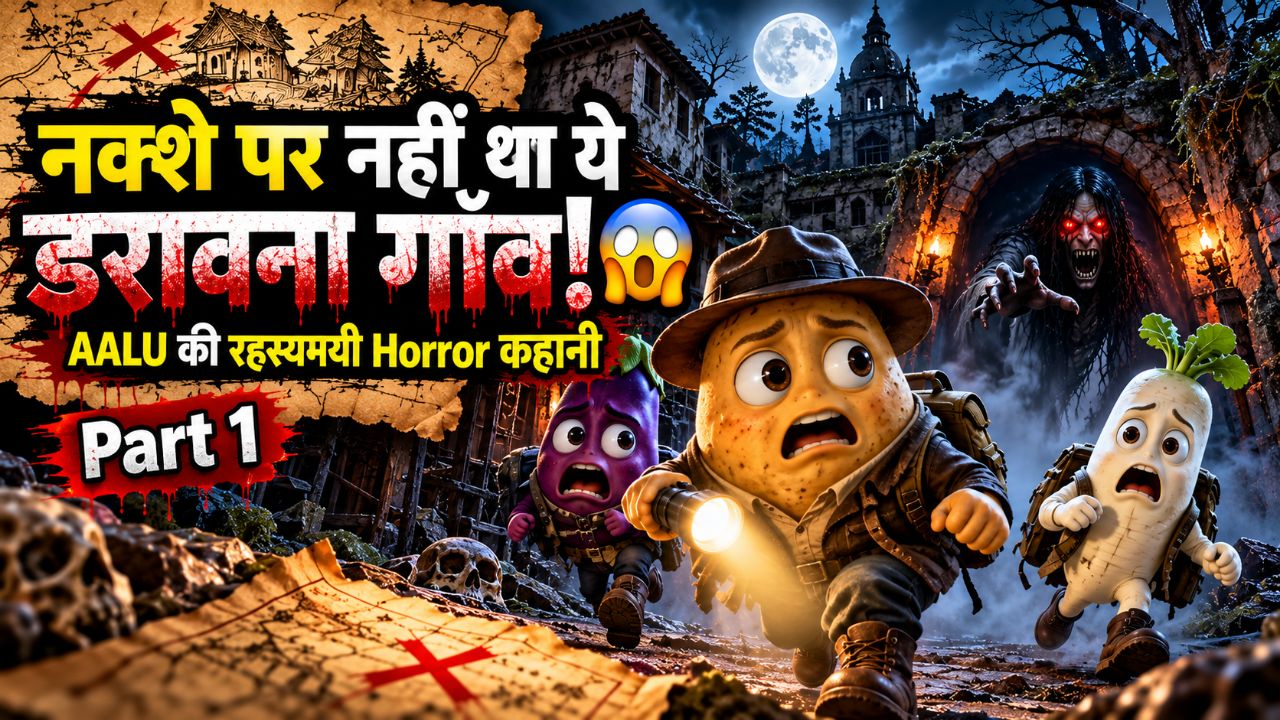 नक्शे पर नहीं था ये डरावना गाँव! 😱 | AALU की रहस्यमयी Horror कहानी | Part 1