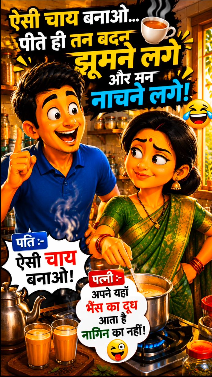 😂 ऐसी चाय कि पीते ही तन-बदन झूमने लगे! ☕🤣| #shots #funny