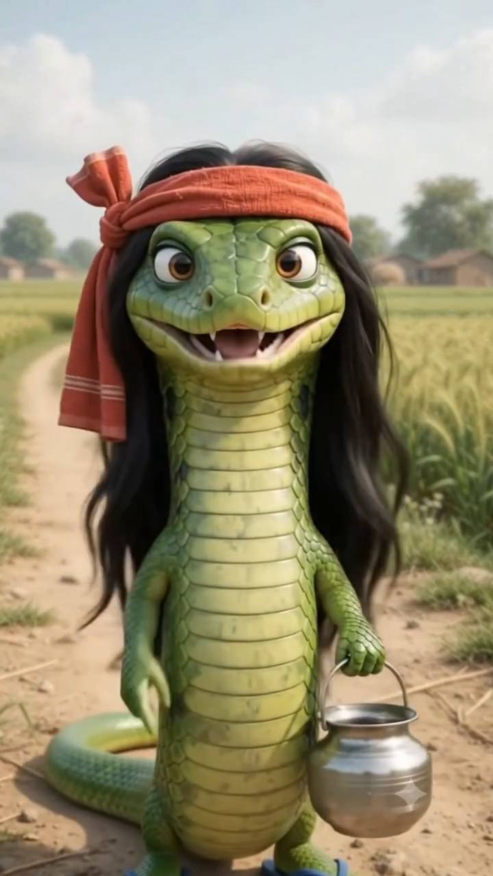 Sapwa chala hagne😆😄 Human as snake ai video #trending #viralreeĺs #instagrowth #snake #fyppppppppp
