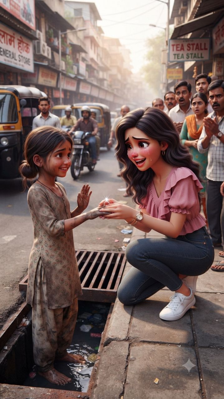 लाखों की अंगूठी नाली में गिर गई 😱 गरीब लड़की ने जो किया… ❤️ #shorts