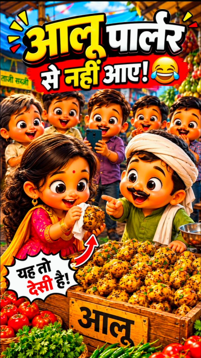 आलू पकौड़े खाने पहुँचे बच्चे, लेकिन निकला मजेदार राज! 😂🥔🤣 | #shots