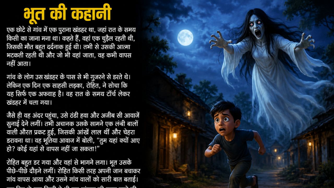 “आधी रात खंडहर में आया भूत 😱👻 | रोहित की डरावनी कहानी | 3D Horror Story”