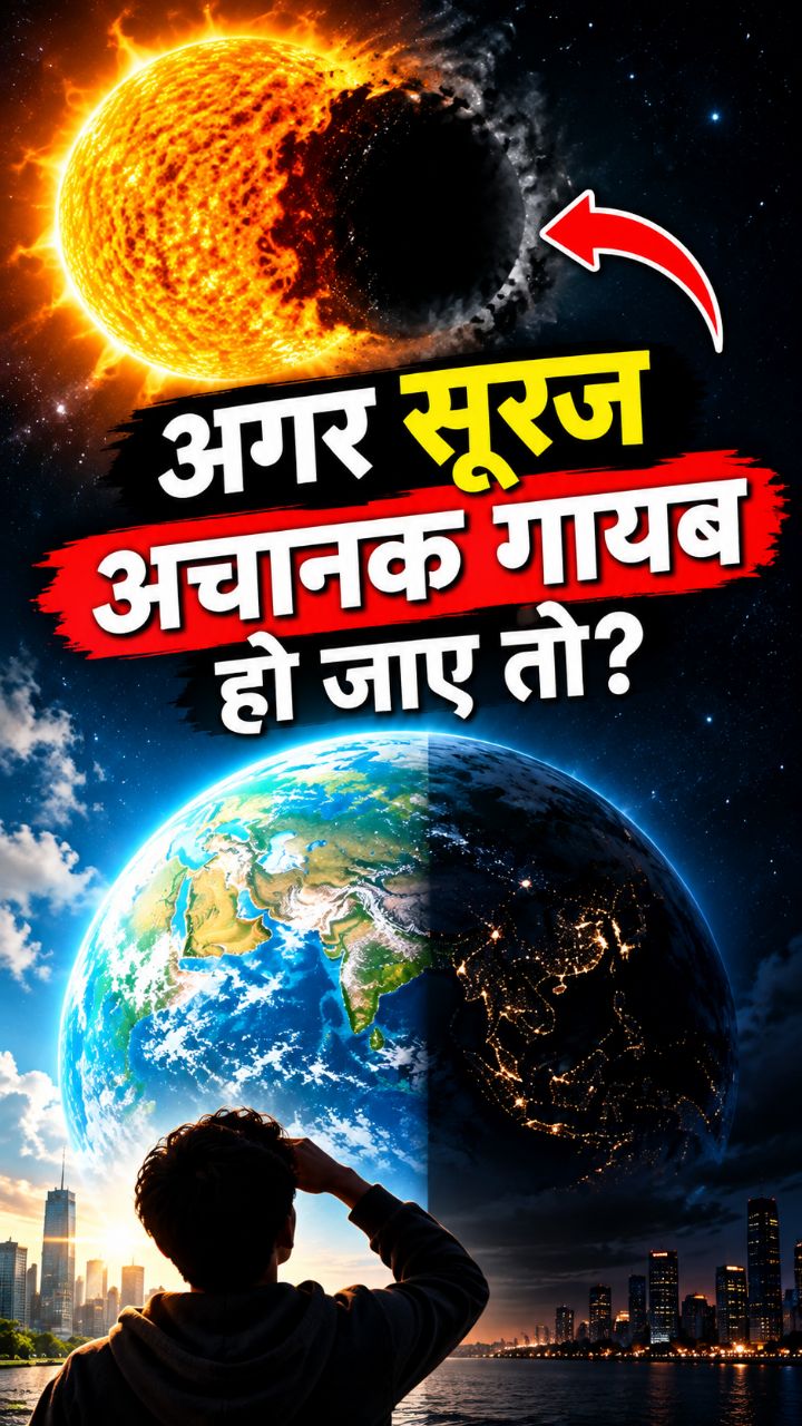 अगर सूरज अचानक गायब हो जाए तो क्या होगा? 😳☀️