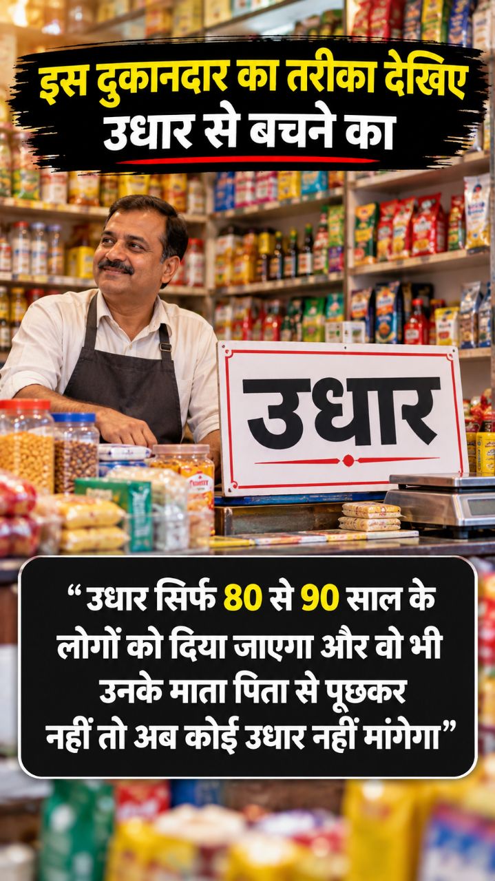इस दुकानदार का उधार देने का तरीका सुनकर आप भी सोच में पड़ जाएंगे! 😄
