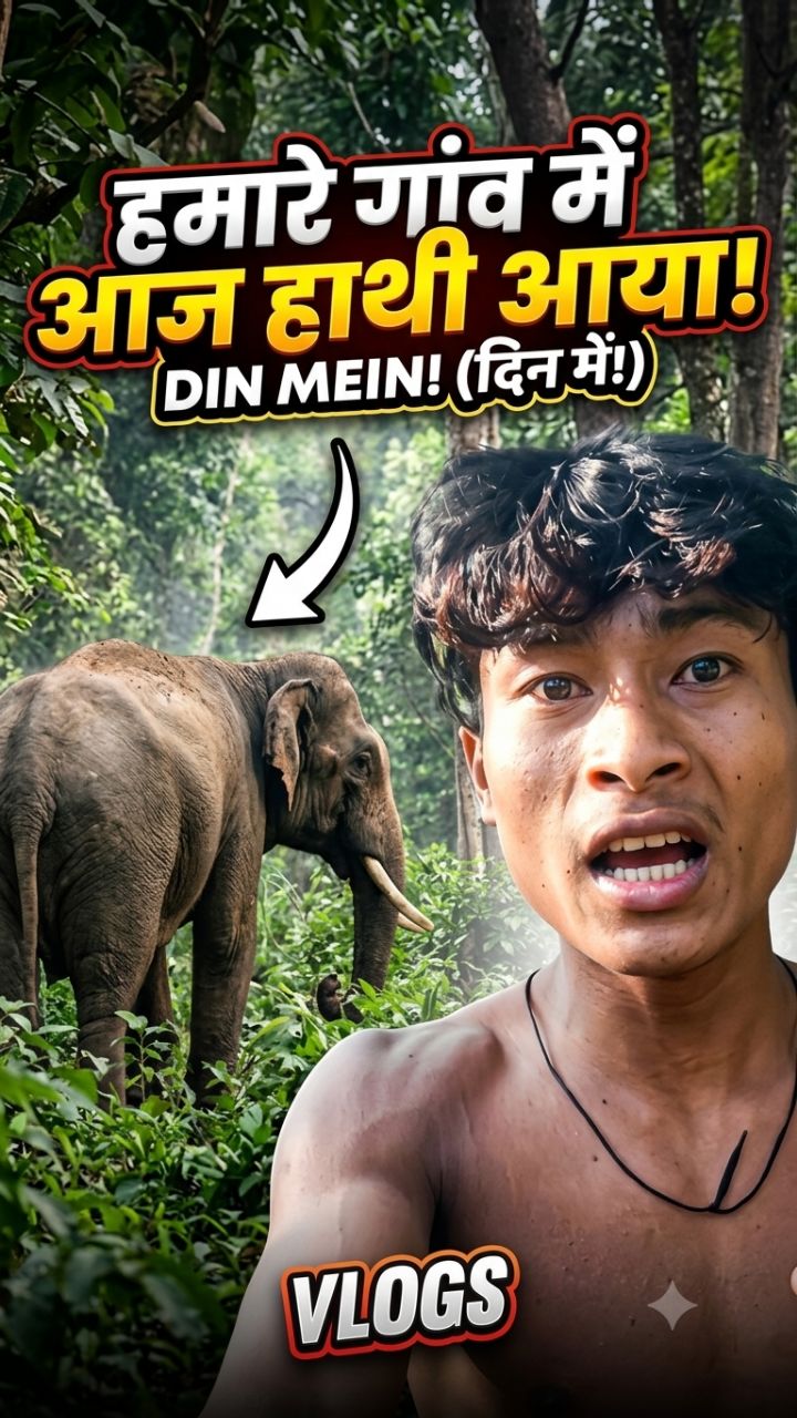🦣😱🙏Gaon mein hathi aaya Hai#short video#vlogs