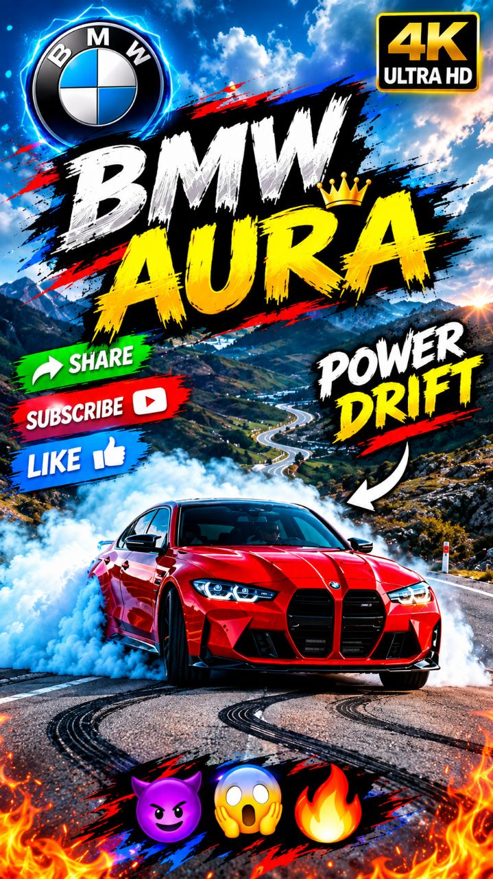 BMW AURA 🔥 Ultimate Power Drift 😈🚗💨 | #Shorts #geming #Comedy #Short