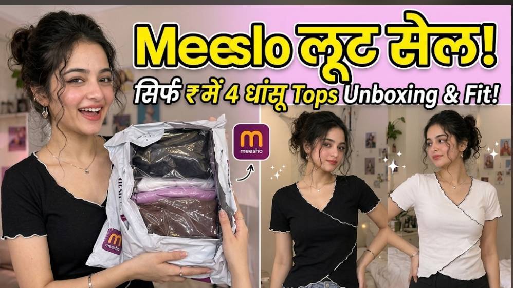 Meesho Under ₹? Korean Style Tops Haul! 🌸 Fit & Fabric Review