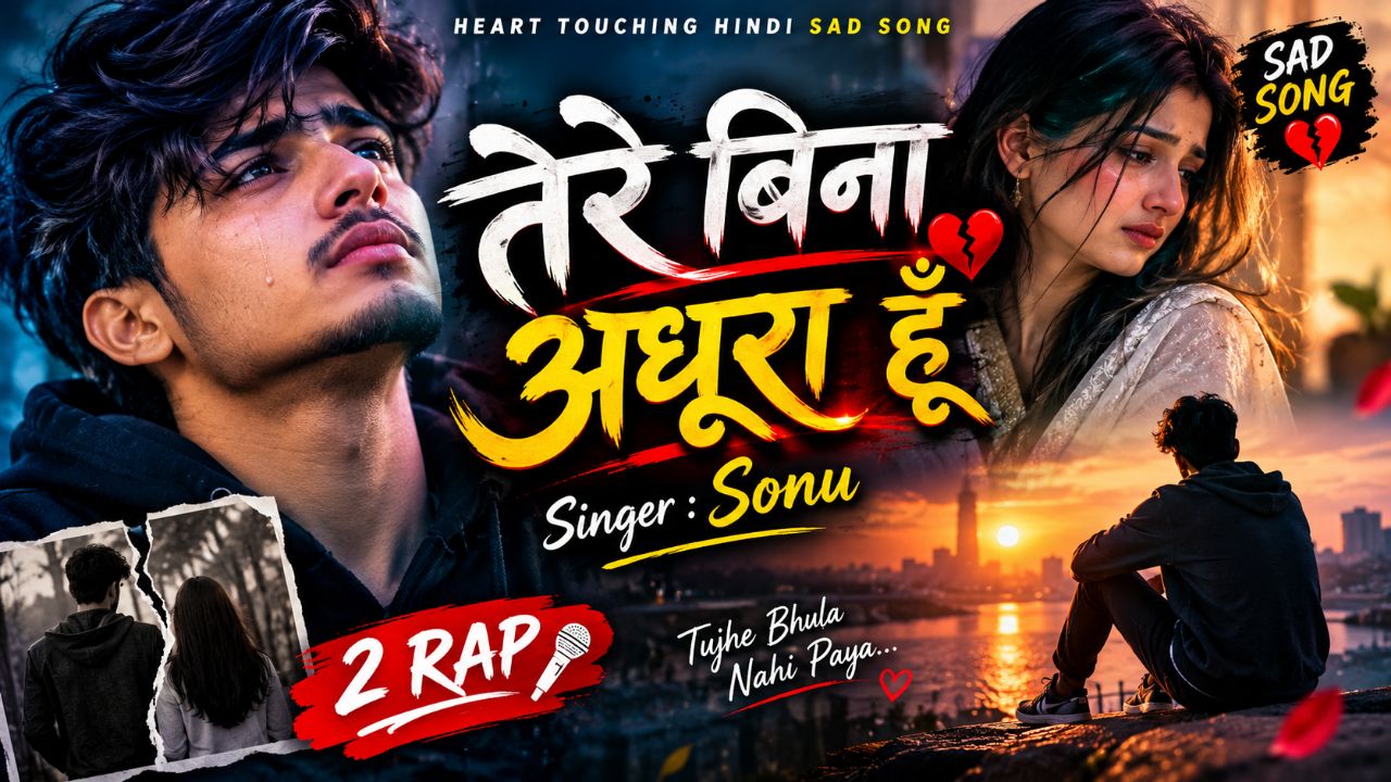 तेरे बिना अधूरा हूँ | Hindi Sad Song 2026 | Singer Sonu | Heart Touching Sad Song | 2 Sad Rap