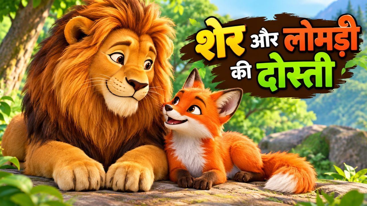 शेर ओर लोमड़ी की दोस्ती