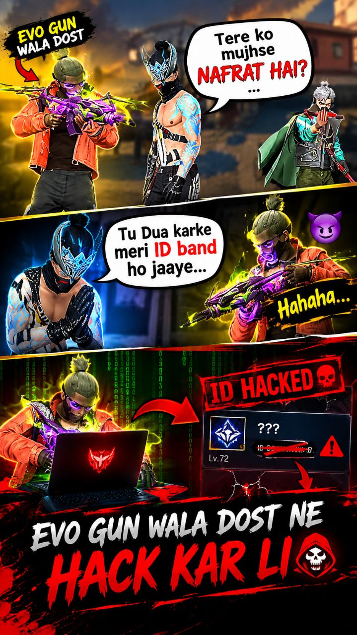 “Dost Ne Bola ID Band Ho Jaye 😱 | Phir Evo Gun Wale Ne Jo Kiya… 😂🔥 #FreeFire #tranding #bideoapp