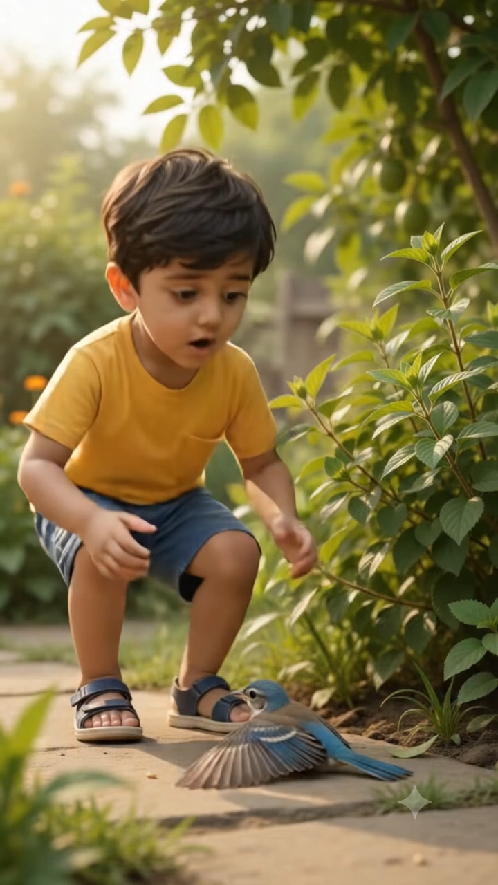 A Beautiful Bond Between a Child & Bird🐦❤️ मासूम बच्चे और नन्ही चिड़िया की प्यारी दोस्ती