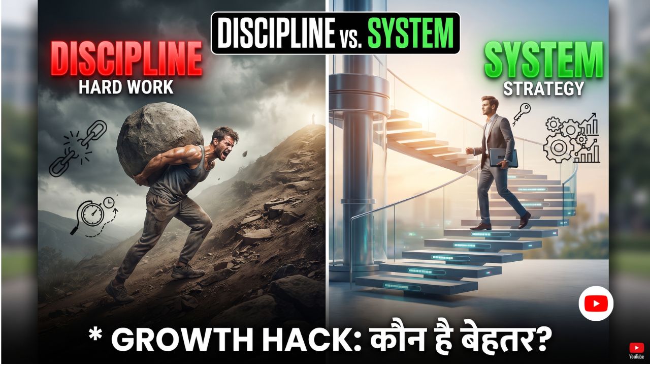 Power of discipline and system in हिंदी