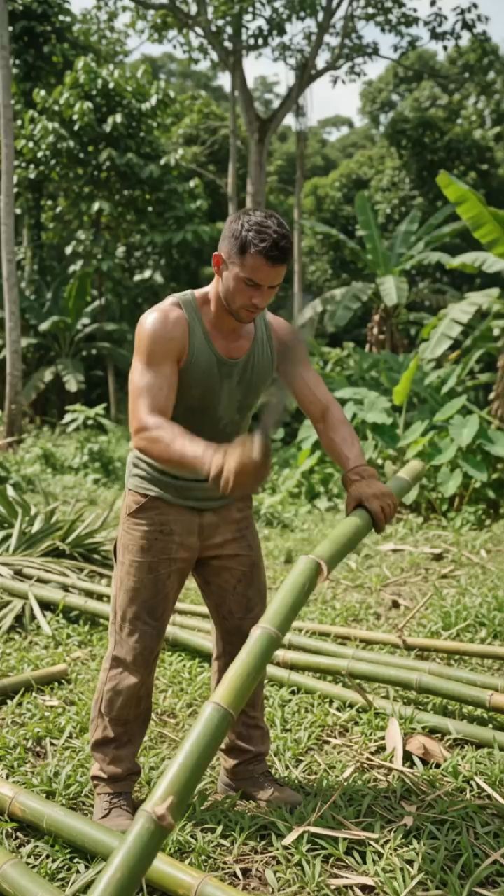 Making bambu haushe
