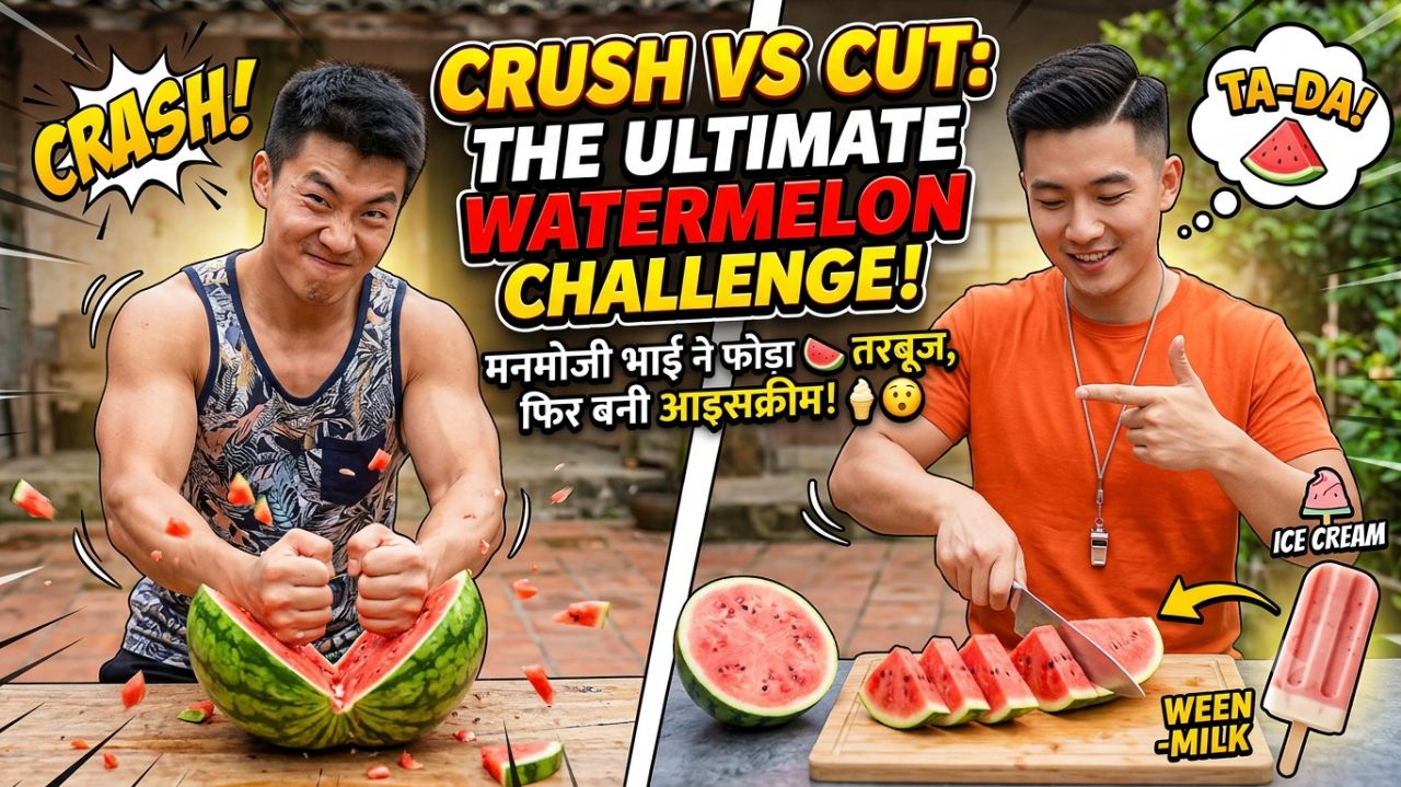 The Ultimate Watermelon Ice Cream Challenge! 🍉🍦 #shorts
