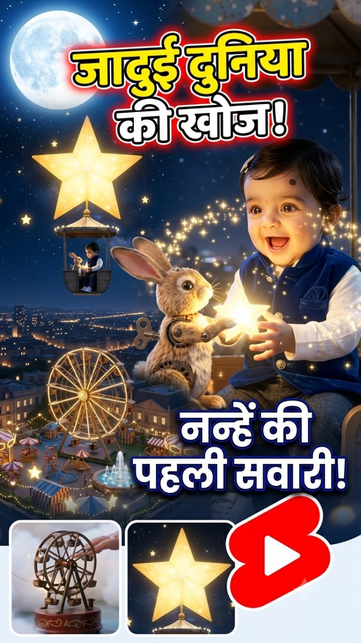 ✨🌙 जादुई दुनिया की खोज! 😍🎡🐰 | नन्हे की पहली Magical Ride 💫