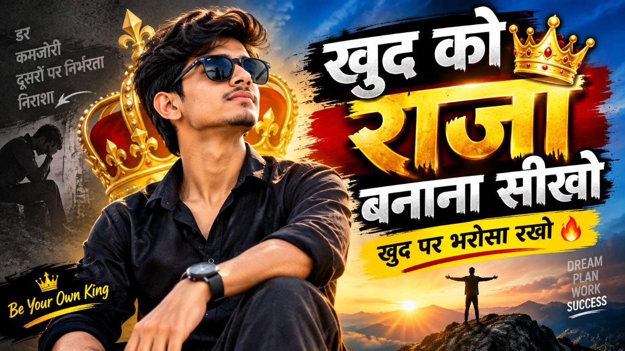खुद को राजा बनाना सीखो 👑🔥 | खुद पर भरोसा रखो | Motivational Video
