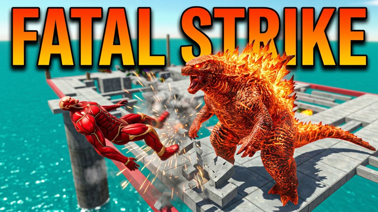 Godzilla vs Iron Man: FATAL STRIKE! 🔥🦖🤖 The Ultimate Kaiju vs Superhero Battle | ARBS