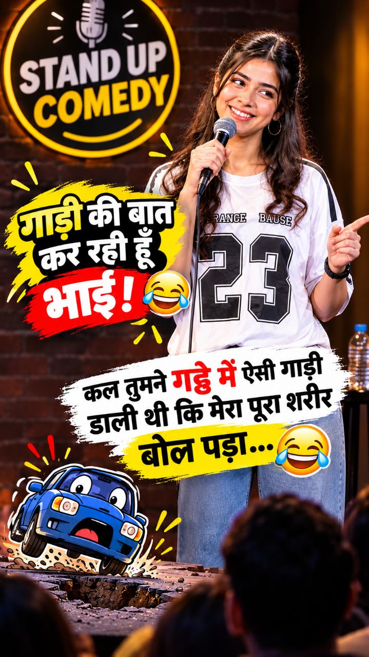 गाड़ी चला रहे हो या बारात निकाल रहे हो? 😂 | Hindi Stand Up Comedy #Shorts