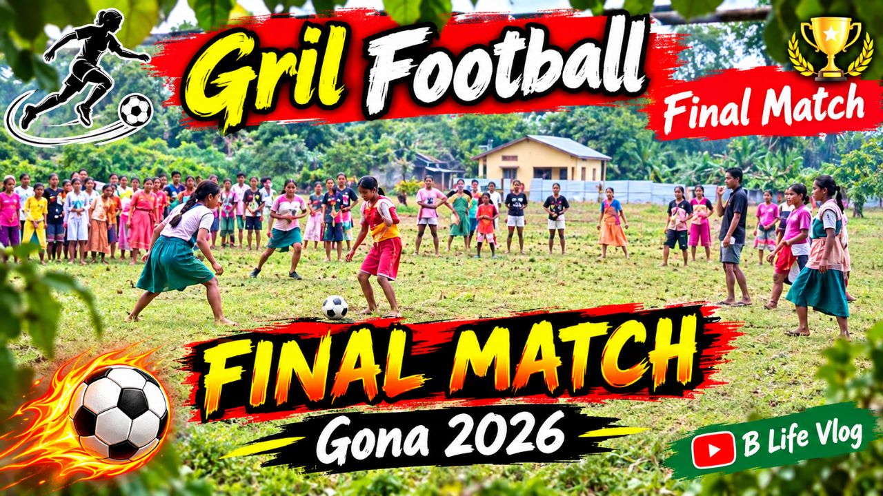Gril football Final Match gona 2026 |B Life Vlog |Football tournament