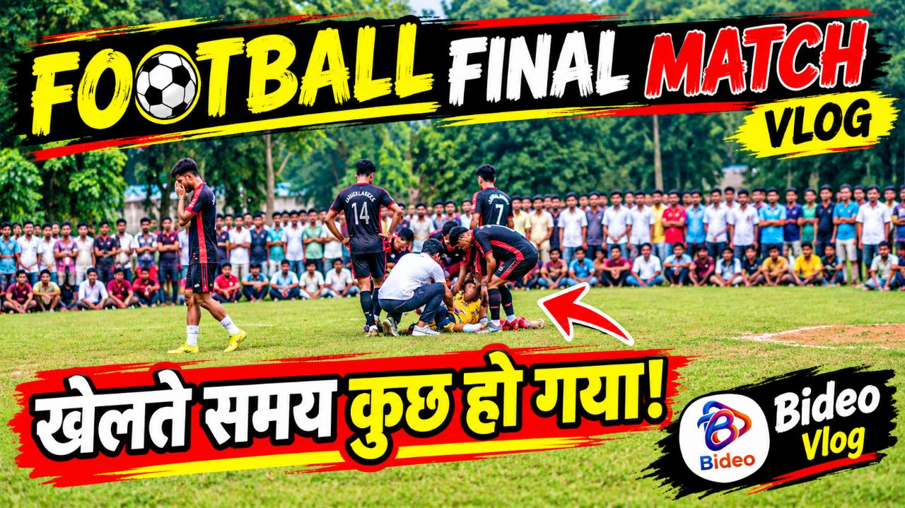 Football Final Match |खेलते समय कुछ हो गया| B Life Vlog