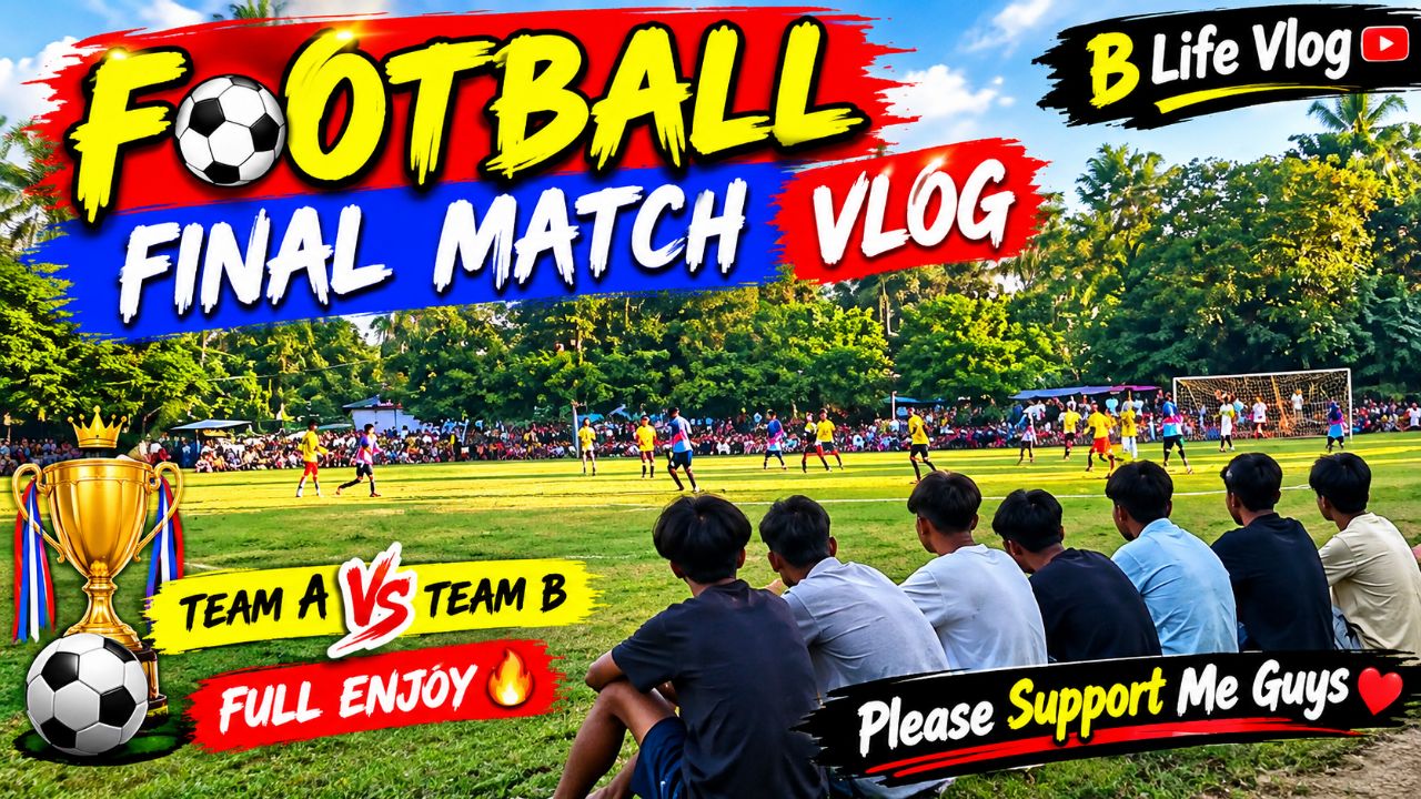 Football Final Match Vlog video |B Life Vlog Bideo channel