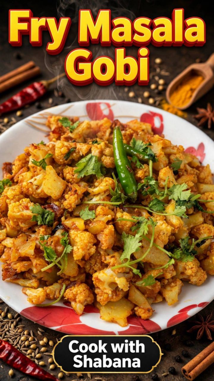 🌶️🔥 Fry Masala Gobi 😋🥦 | Crispy, Chatpata Aur Masaledar 🤤✨