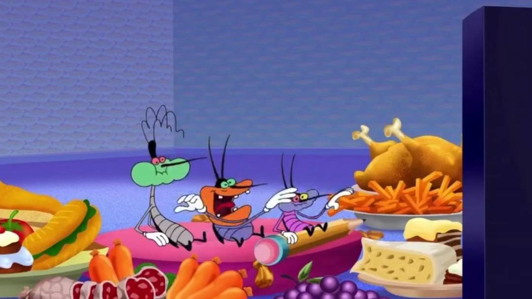 Oggy and the cockroach 🪳😂