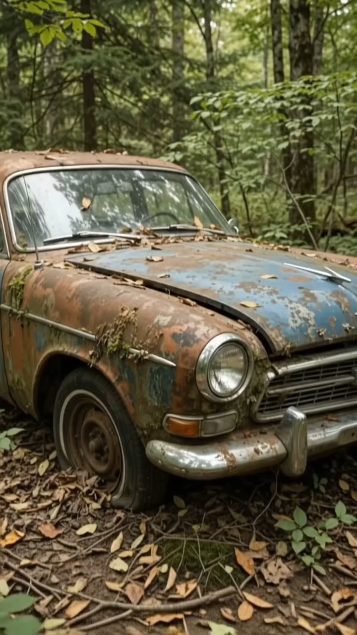 This Car Was Found Deep in the Forest… The Restoration Is INSANE